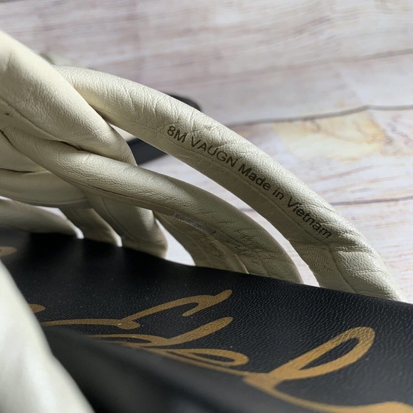 Sam Edelman Vaughn Ivory Leather Sandals Womens Size 8 M - Picture 7 of 8